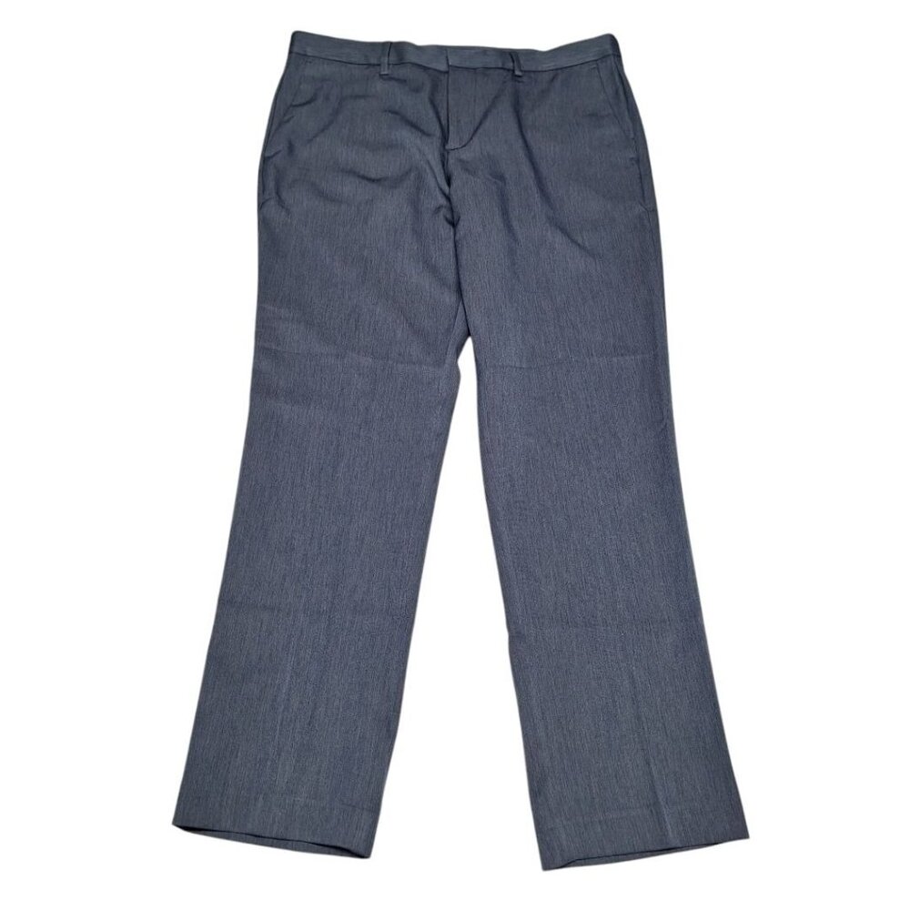 Perry‎ Ellis Portfolio Dress Pants Slim Fit Blue Slacks Professional 36 x 30